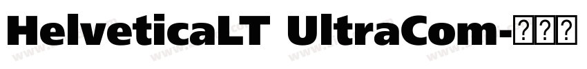 HelveticaLT UltraCom字体转换